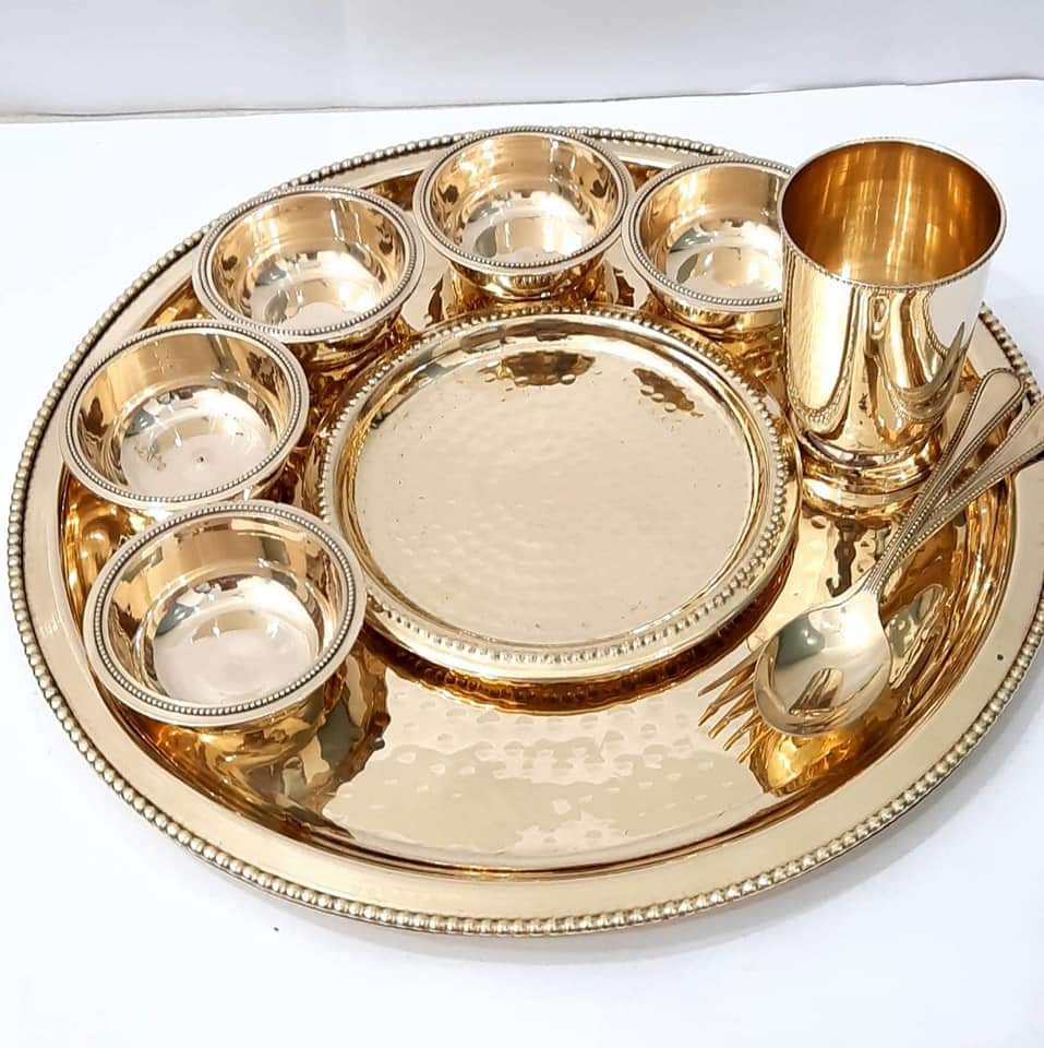 Moradabad Brass Dinner Set