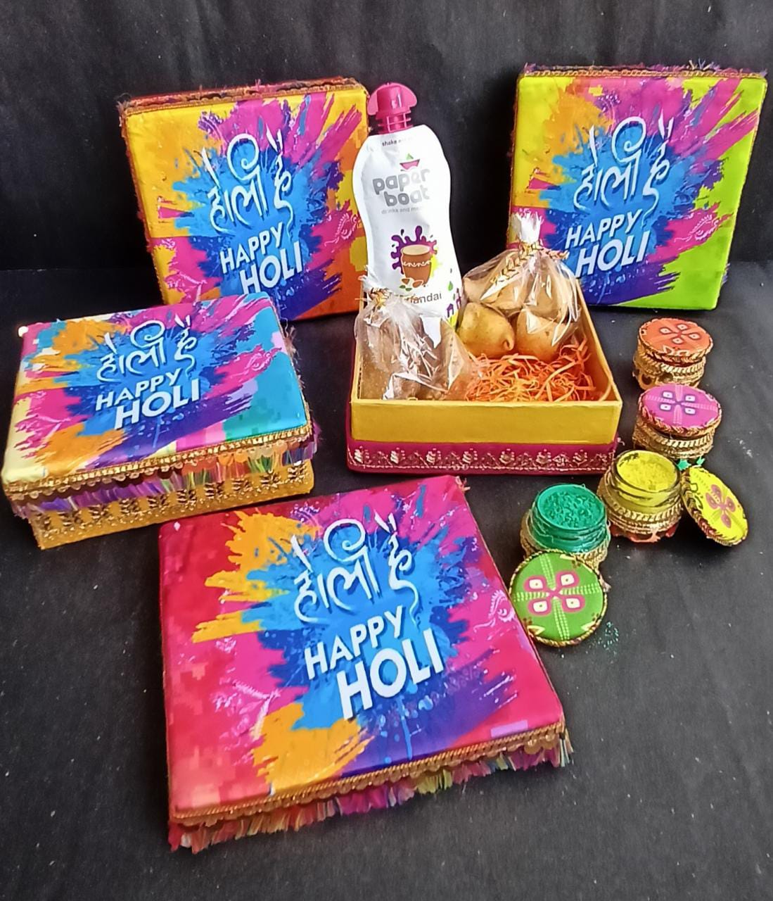 Make Holi Extra Special with Healthy Treat's Colourful Delights Gift Hamper  - HEALTHY TREAT