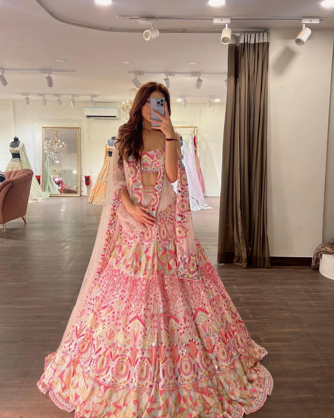 Exclusive Pink Net Lehenga Choli With Heavy Embroidery Work and Heavy Net  Dupatta For Women, Pink Lehenga Ch… | Indian wedding wear, Net lehenga,  Party wear lehenga